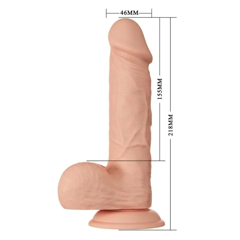 Gode Réaliste Ventouse Couleur Naturelle
