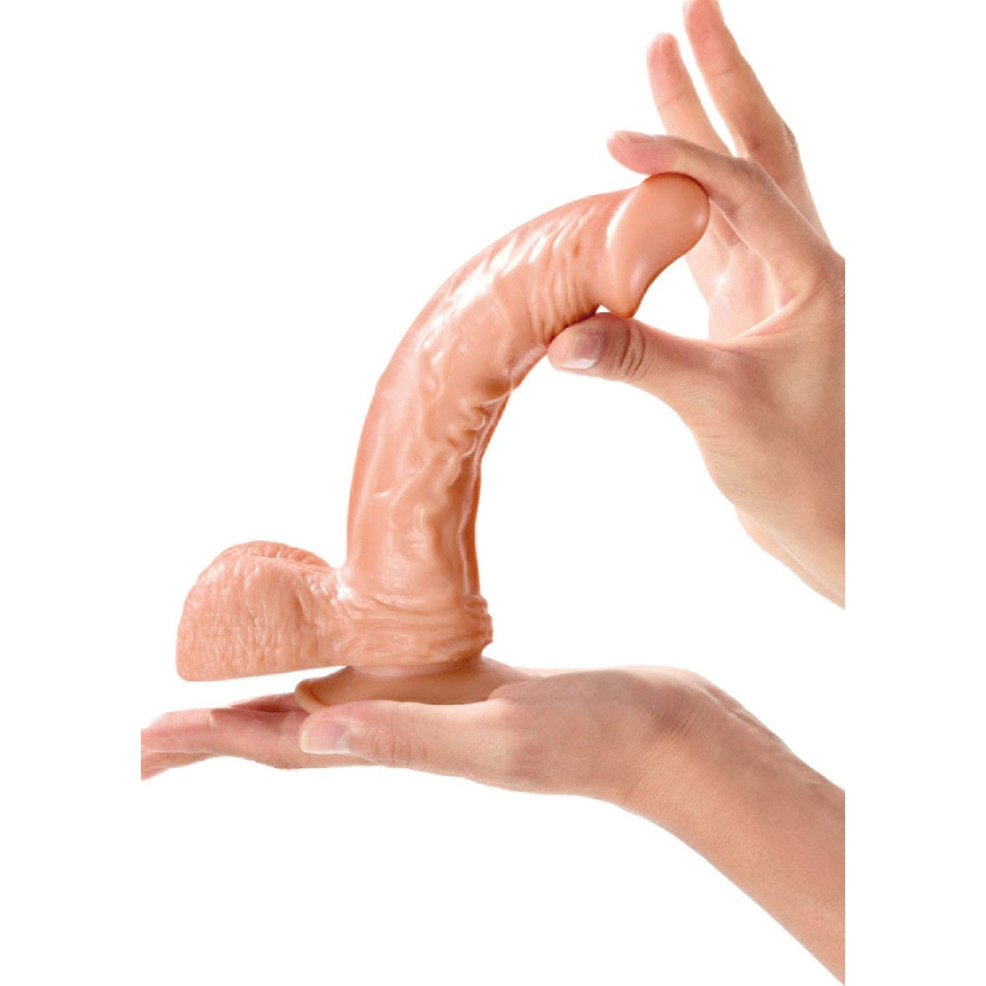 Gode réaliste grande longueur veiné avec testicules et ventouse 23cm - CC5141133194