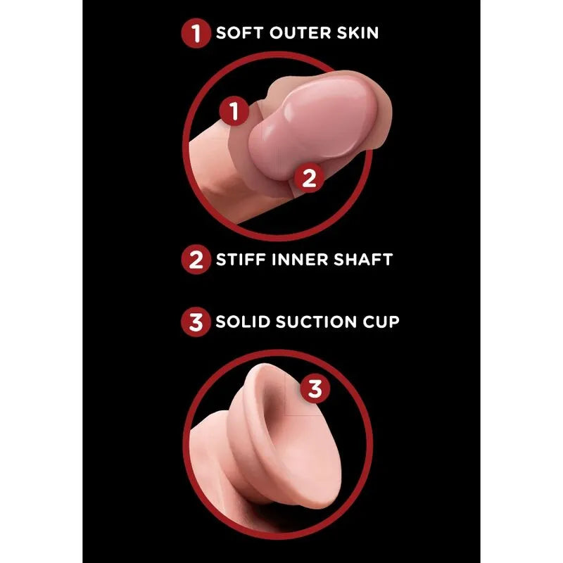 Gode Réaliste Triple Densité King Cock