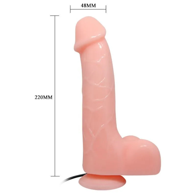 Gode Ventouse Réaliste En Pvc Vibrations Multiples