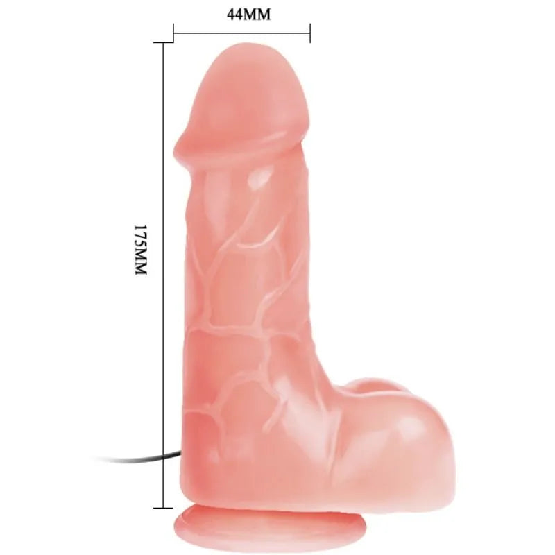 Gode Ventouse Réaliste En Pvc Vibrations Multiples