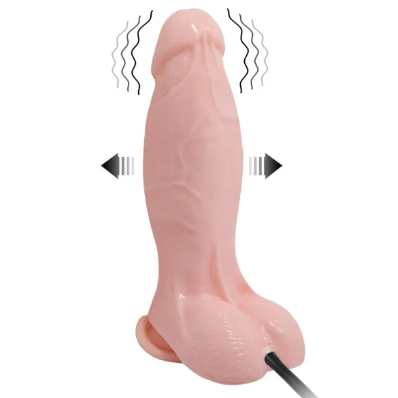 Gode Vibrant Gonflable Réaliste Avec Ventouse