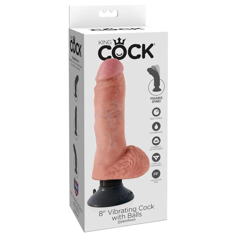 Gode Vibrant Réaliste Caoutchouc Fabriqué Usa