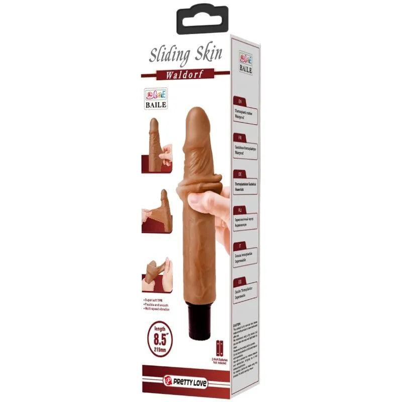 Gode Vibrant Réaliste Mulâtre Multi-Vitesses