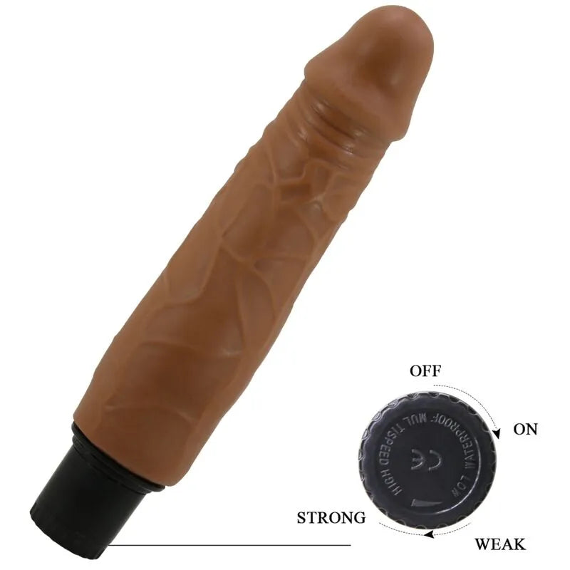 Gode Vibrant Réaliste Mulâtre Multi-Vitesses