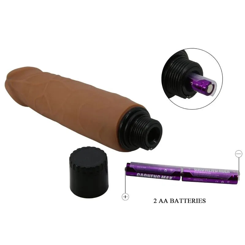 Gode Vibrant Réaliste Mulâtre Multi-Vitesses