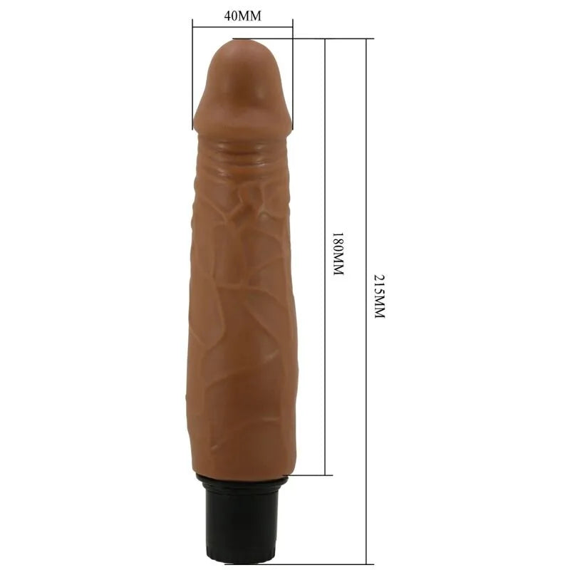 Gode Vibrant Réaliste Mulâtre Multi-Vitesses