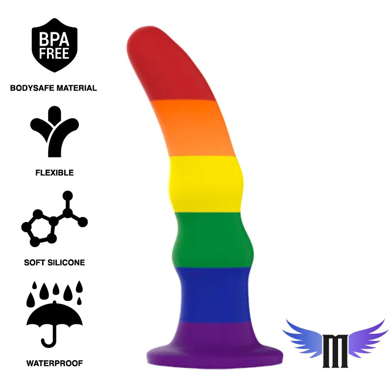 Gode Vibrant Silicone Fierté Taille M