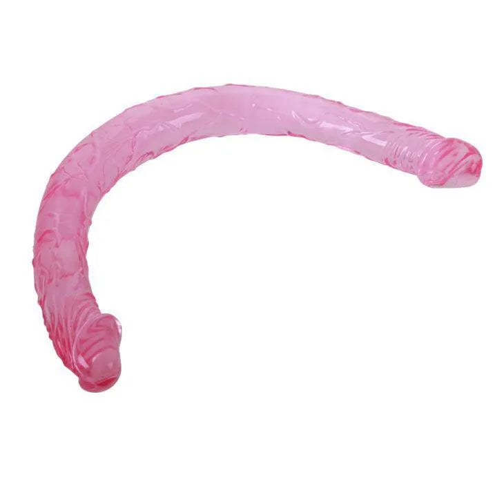 Godemichet Double Tête Souple En Gélatine
