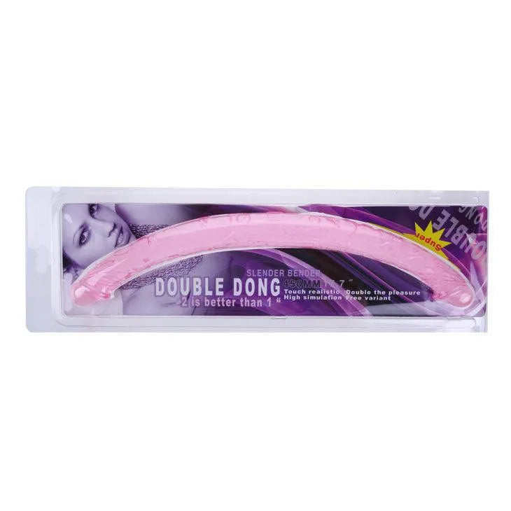 Godemichet Double Tête Souple En Gélatine