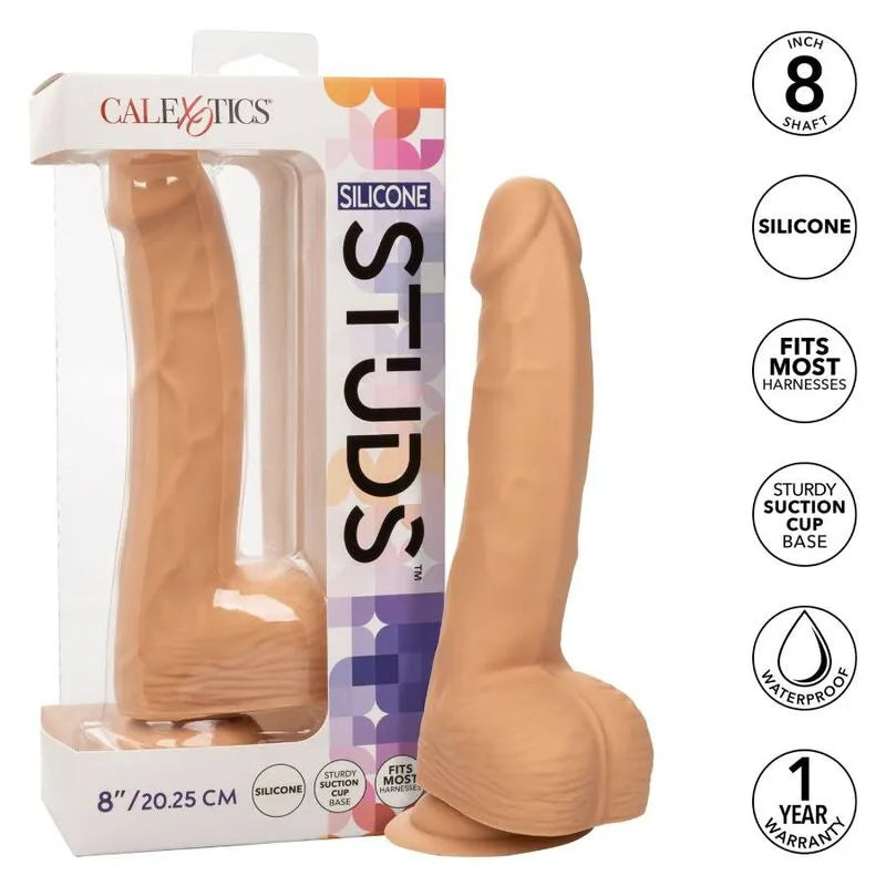 Godemichet Silicone Réaliste 8 Pouces Ventouse