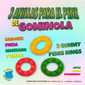 Gummy Rings Érotiques Saveur Fraise Citron Pomme