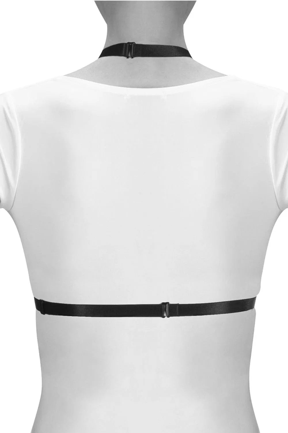 Harnais Bustier Noir Clara Ajustable En Polyester