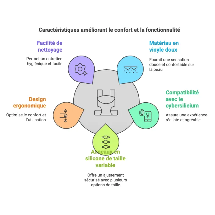 Harnais Confortable Pour Gode Cybersilicium