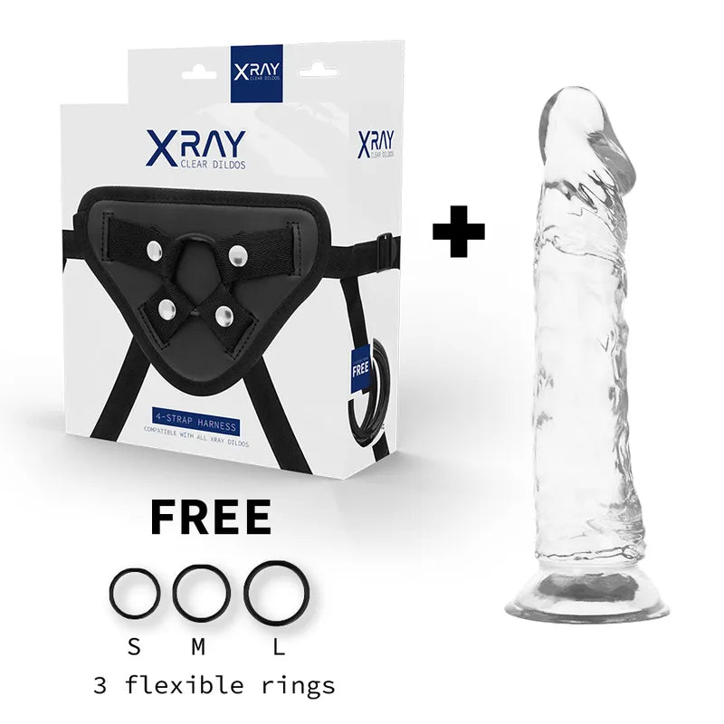 Harnais Gode Transparent Réaliste X Ray Jelly