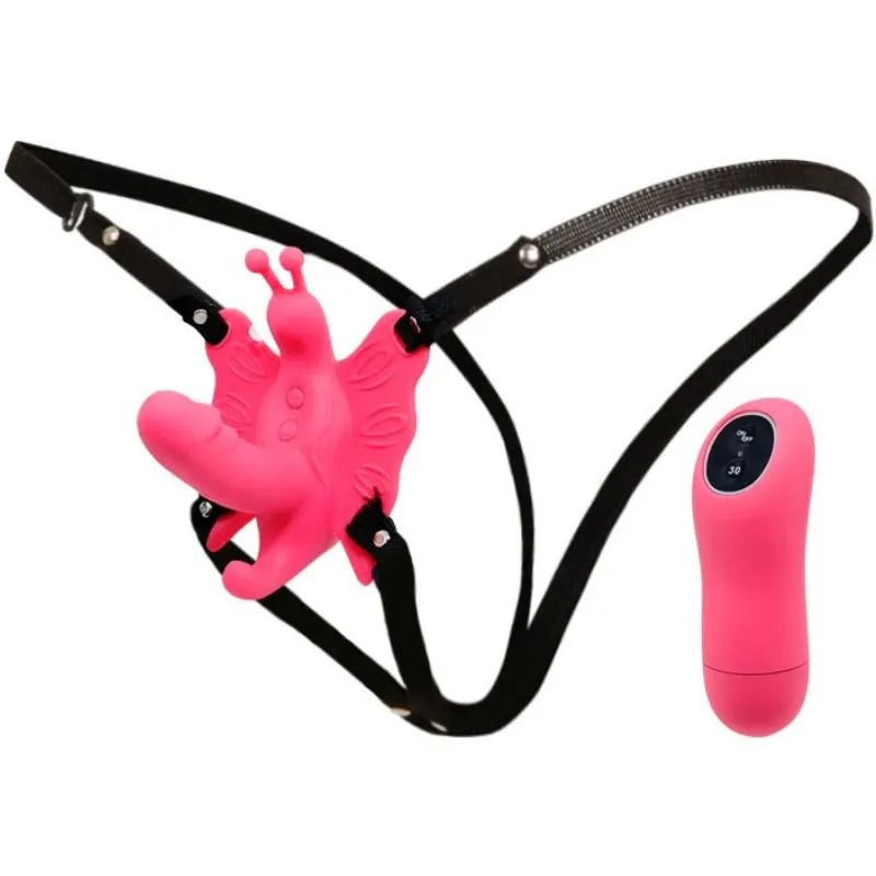 Harnais Papillon Vibrant Avec Télécommande