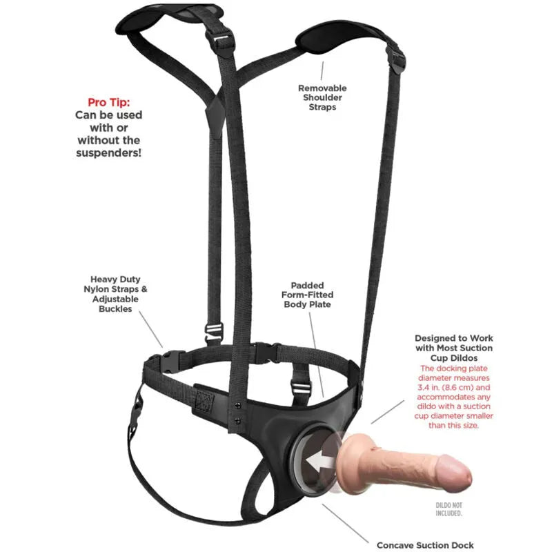 Harnais Strap-On Sans Anneaux Ajustable Et Confortable