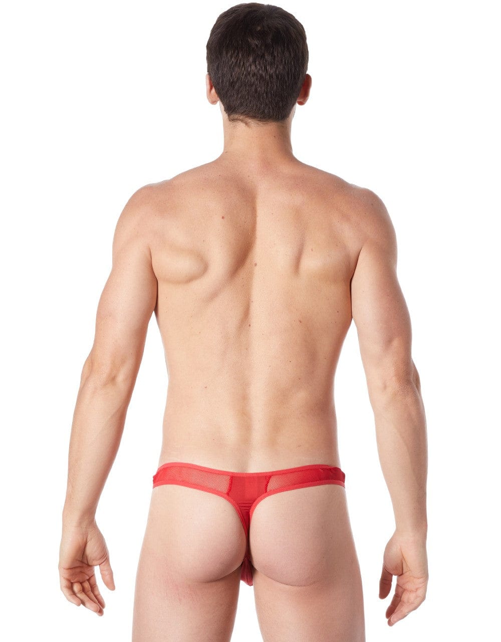 Homme En String Rouge