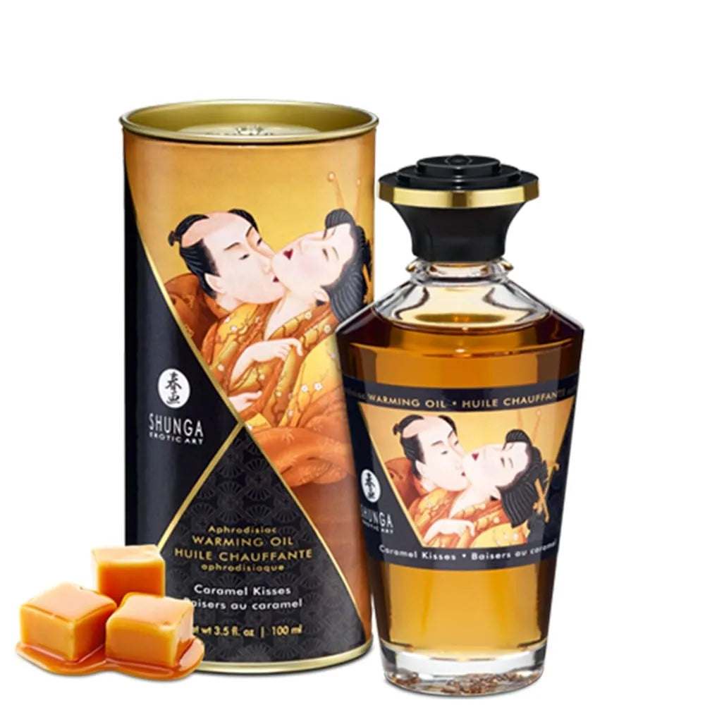Huile Chauffante Érogène Goût Caramel