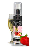 Huile De Massage Érotique Fraise Vin Pétillant