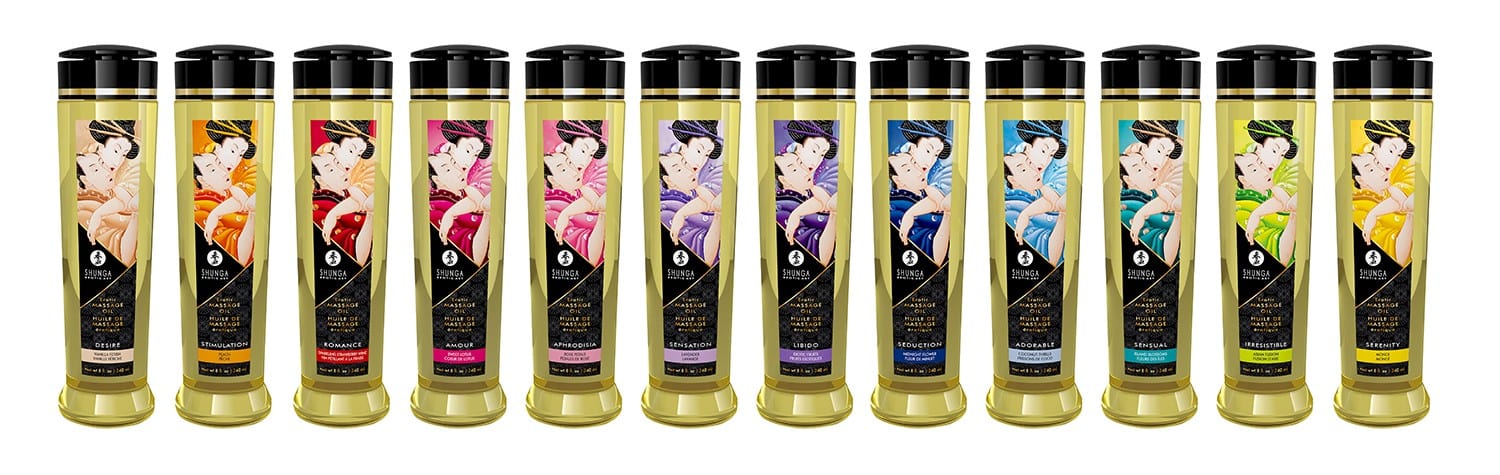 Huile de massage Sensual fleurs des îles aphrodisiaque 240ml - CC1224