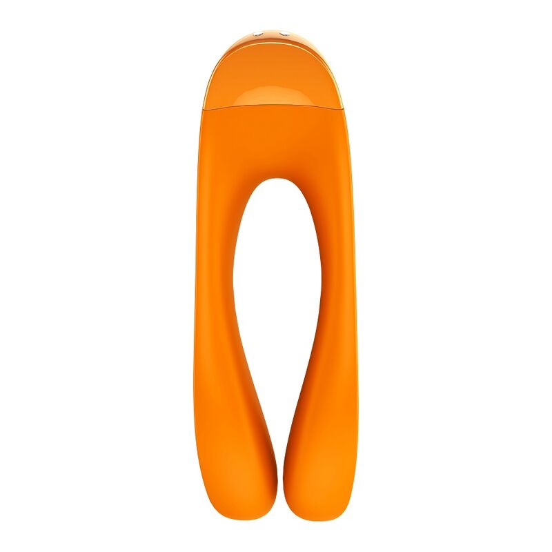 Vibromasseur Doigt Étanche Silicone Noir Orange