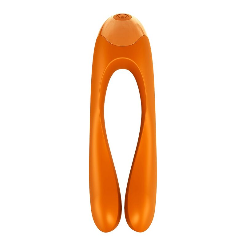 Vibromasseur Doigt Étanche Silicone Noir Orange