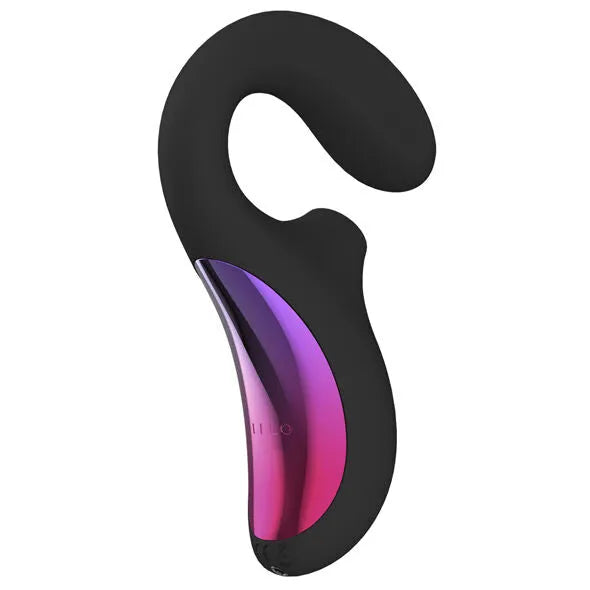 Lelo - Masseur de stimulation double aspiration Enigma noir silicone médical grade, design moderne, ergonomique, multifonctionnel, stimulation clitoridienne et G-spot