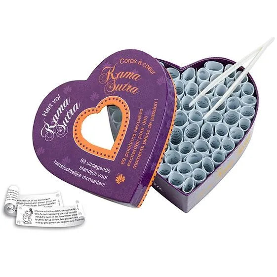 Guide érotique Kama Sutra 69 positions intimes luxueux coffret cœur violette intimité couple