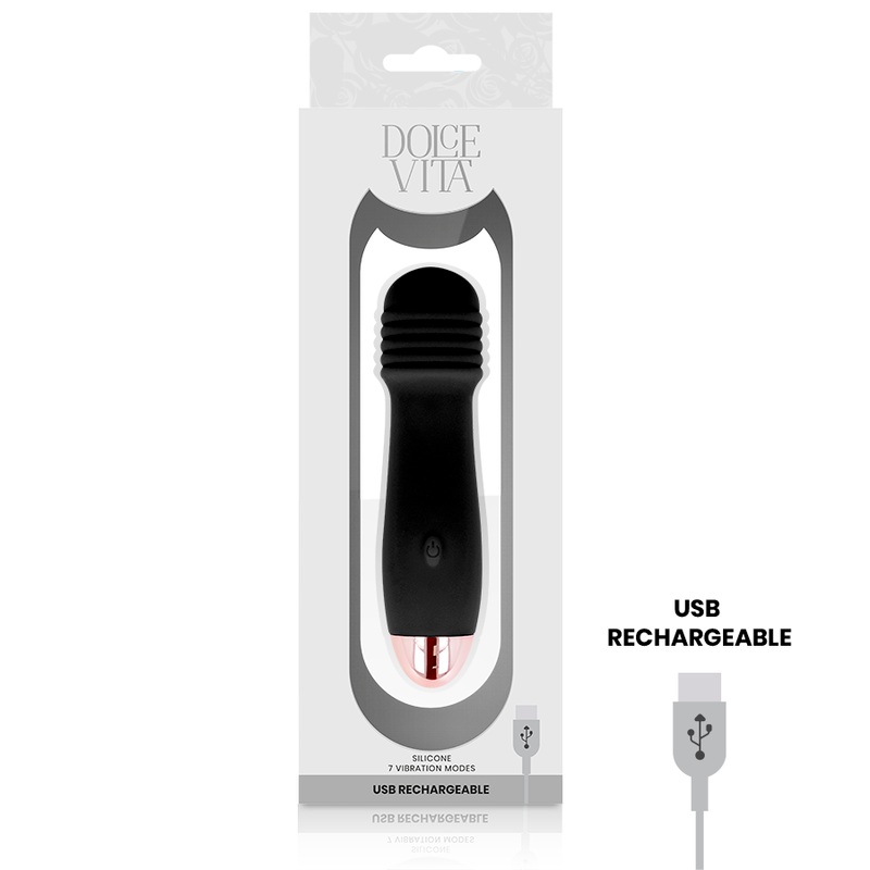 Vibromasseur Rechargeable Silicone Hypoallergénique Dolce Vita