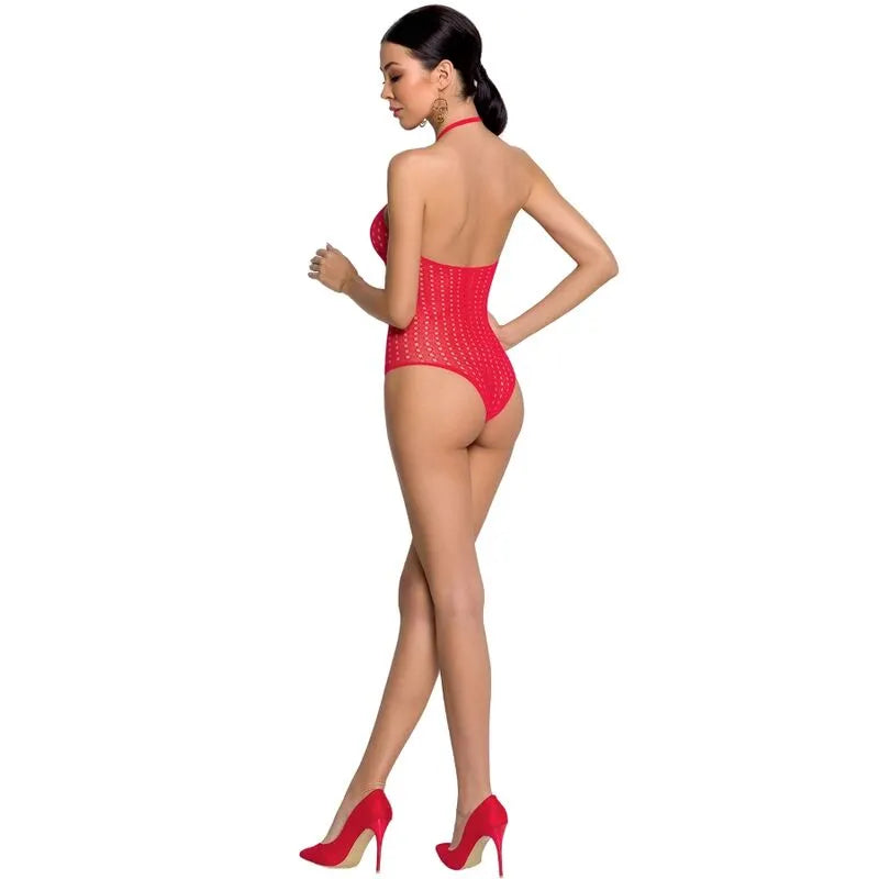 PASSION - FEMME BS088 BODYSTOCKING ROUGE