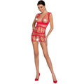 PASSION - FEMME BS089 BODYSTOCKING ROUGE
