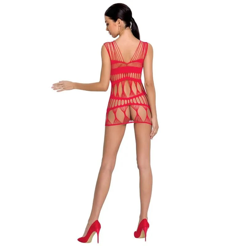 PASSION - FEMME BS089 BODYSTOCKING ROUGE