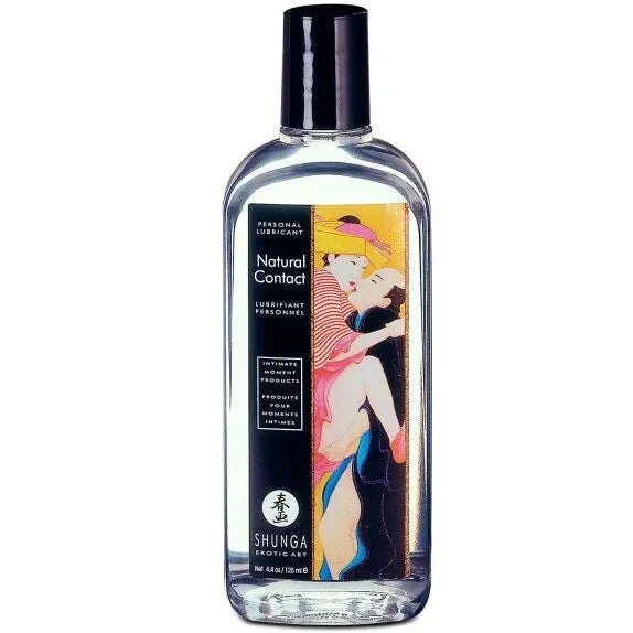 Lubrifiant personnel naturel Shunga, contact doux, sans pétrole, 125ml, lubrification intime, moments sensuels, respectueux de la peau