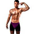 PASSION - BOXER 009 LINGERIE EROTIQUE LILAS/NOIR