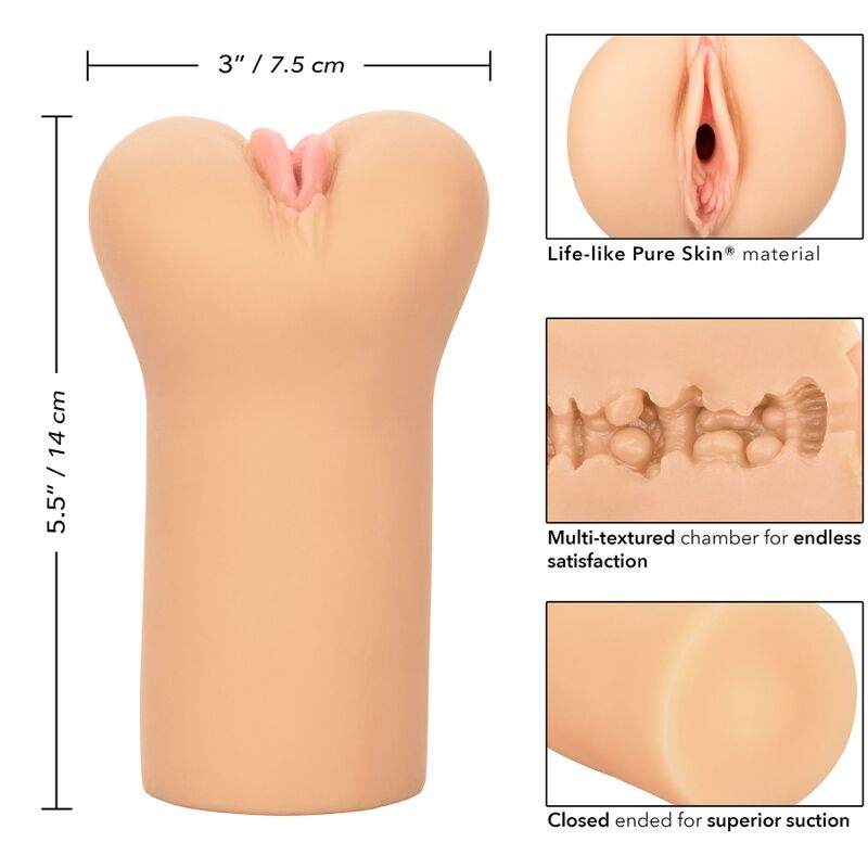 CALEX BOUNDLESS VULVA STROKER - LIGHT SKIN