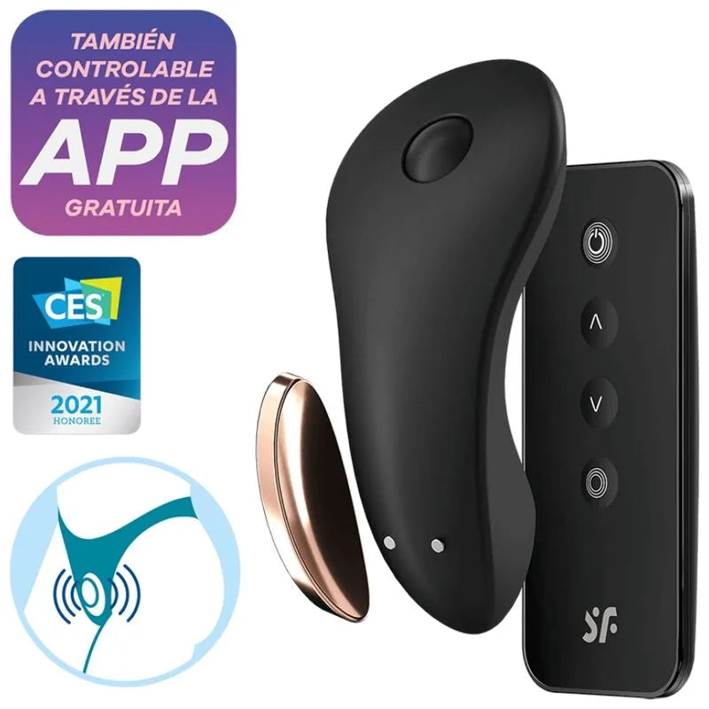 Vibrateur de culotte Satisfyer Little Secret silicone haute qualité contrôle Bluetooth stimulation clitoridienne discrètement sans application
