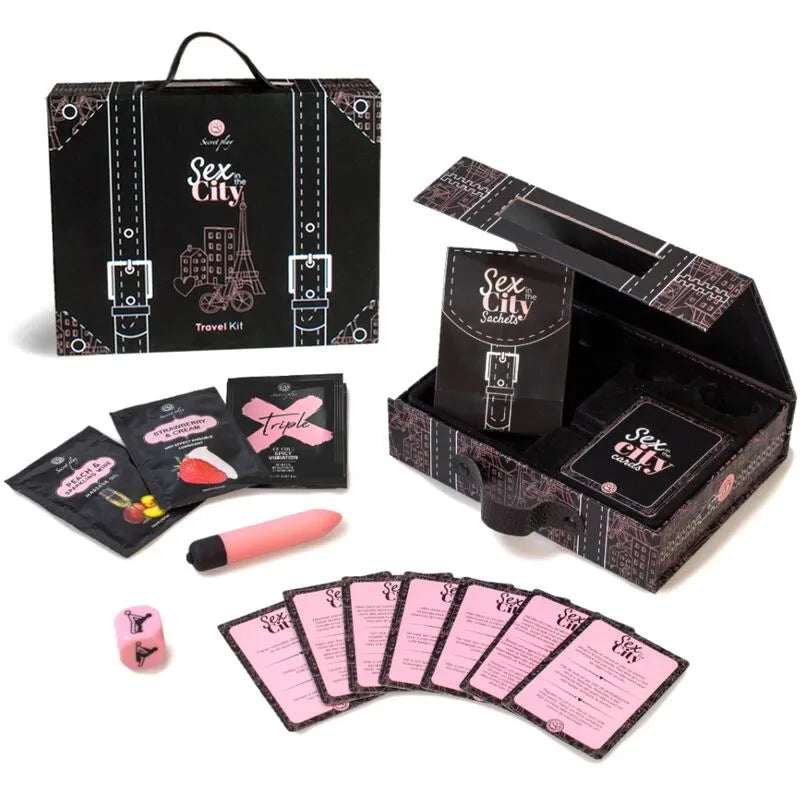 Kit de voyage sexy Secretplay Sexe Dans La Ville design urbain portatif discret cadeau idéal pour voyage romantique