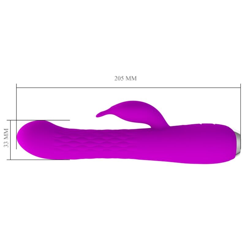 Vibromasseur Lapin Rotatif Violet Silicone