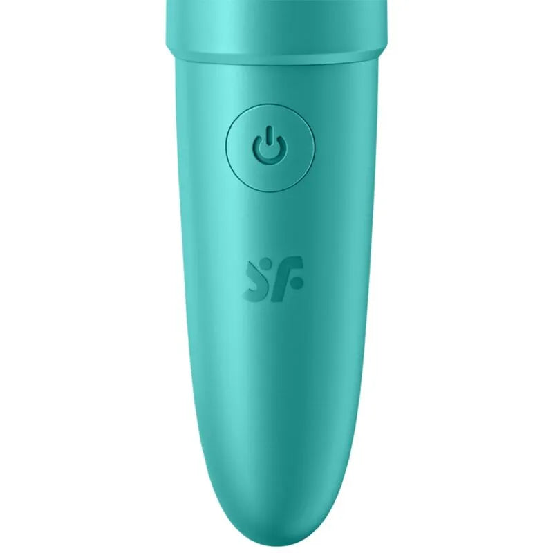 Vibromasseur portable Satisfyer Ultra Power Bullet 6 Turquoise stimulation clitoridienne puissante étanche silicone rechargeable discrétion hygiène
