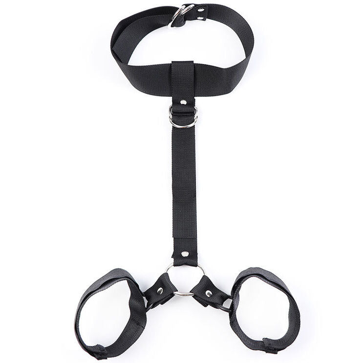 Collier Menottes Ajustables Bdsm Nylon