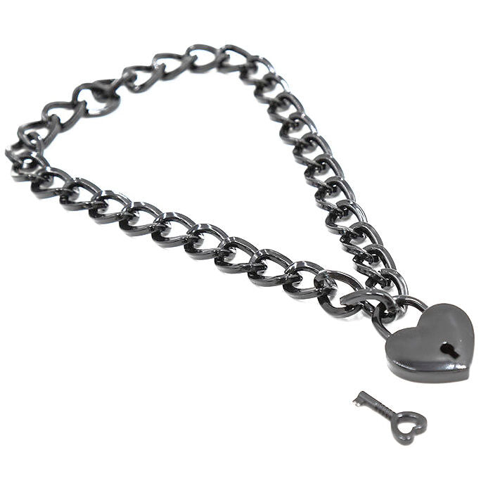 Collier Bdsm En Acier Inoxydable Avec Cadenas