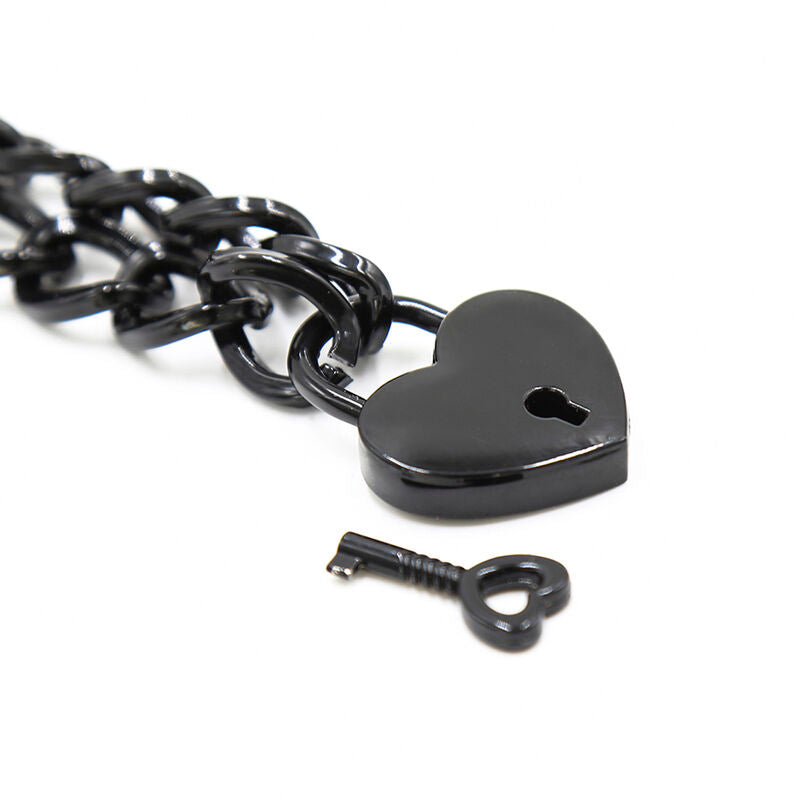 Collier Bdsm En Acier Inoxydable Avec Cadenas