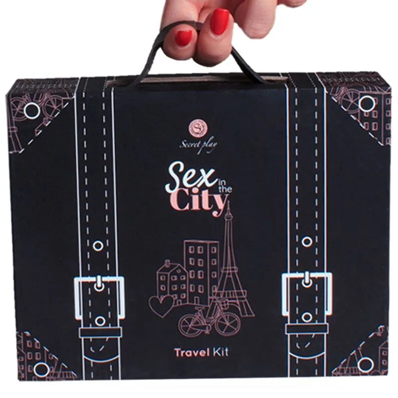 Kit de voyage sexy Secretplay Sexe Dans La Ville design urbain portatif discret cadeau idéal pour voyage romantique