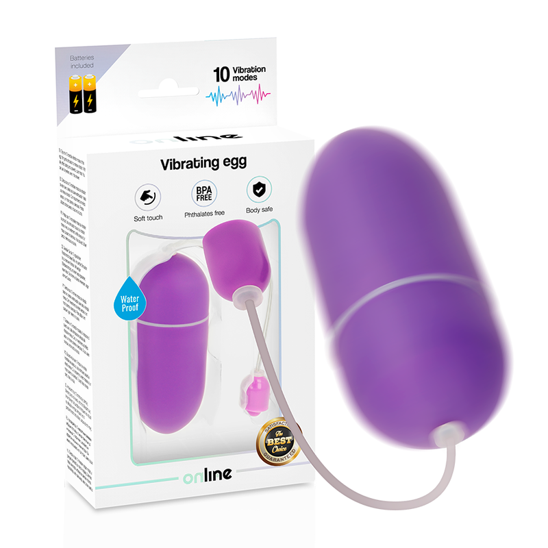 Œuf Vibrant Silicone Doux 10 Modes Vibrations