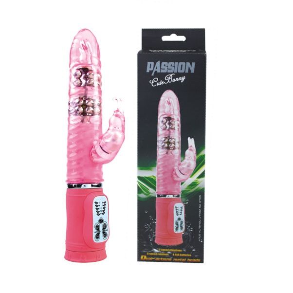 Vibromasseur Rotateur Silicone Rose Stimulation Clitoridienne