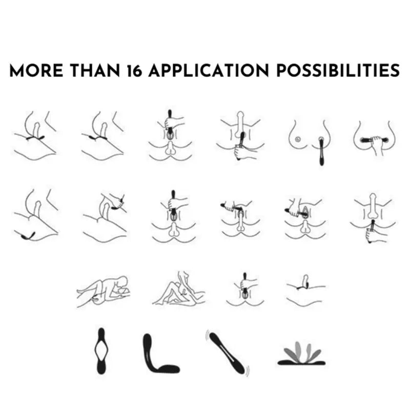 Vibromasseur multi-usage Satisfyer Elastic Joy Rouge stimulation clitoridienne périnéale tétanisationouple silicone médical