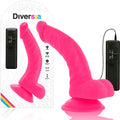 DIVERSIA - DILDO VIBRANT FLEXIBLE ROSE 21.5 CM -O-