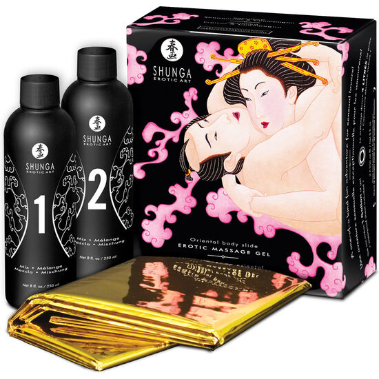 Kit Massage Érotique Gel Fraises Champagne