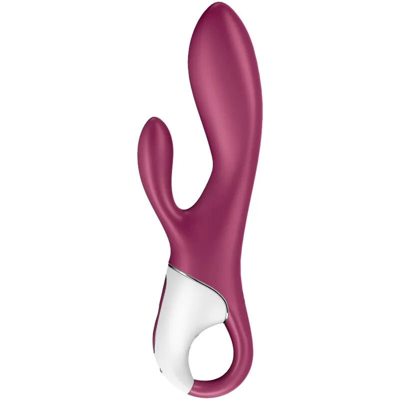 Vibrateur chauffant Satisfyer Heated Affair - Stimulation double clitoridienne et G-spot - Silicone médical - Rechargeable - Contrôle intelligent - Design érogène pour femme et couple